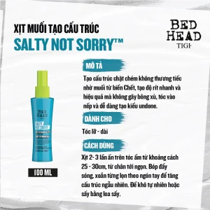 Xịt tạo kiểu Tigi Bed Head Salty Texturizing Salt Spray 100ml