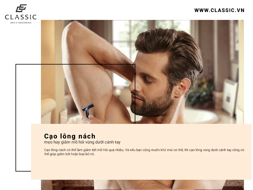 cách giảm mồ hôi nách cho nam