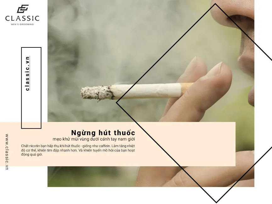 cách giảm mồ hôi nách cho nam