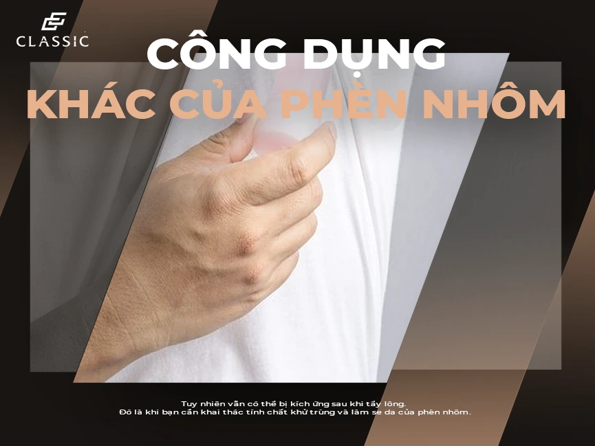 dưỡng da sau cạo râu với phèn nhôm