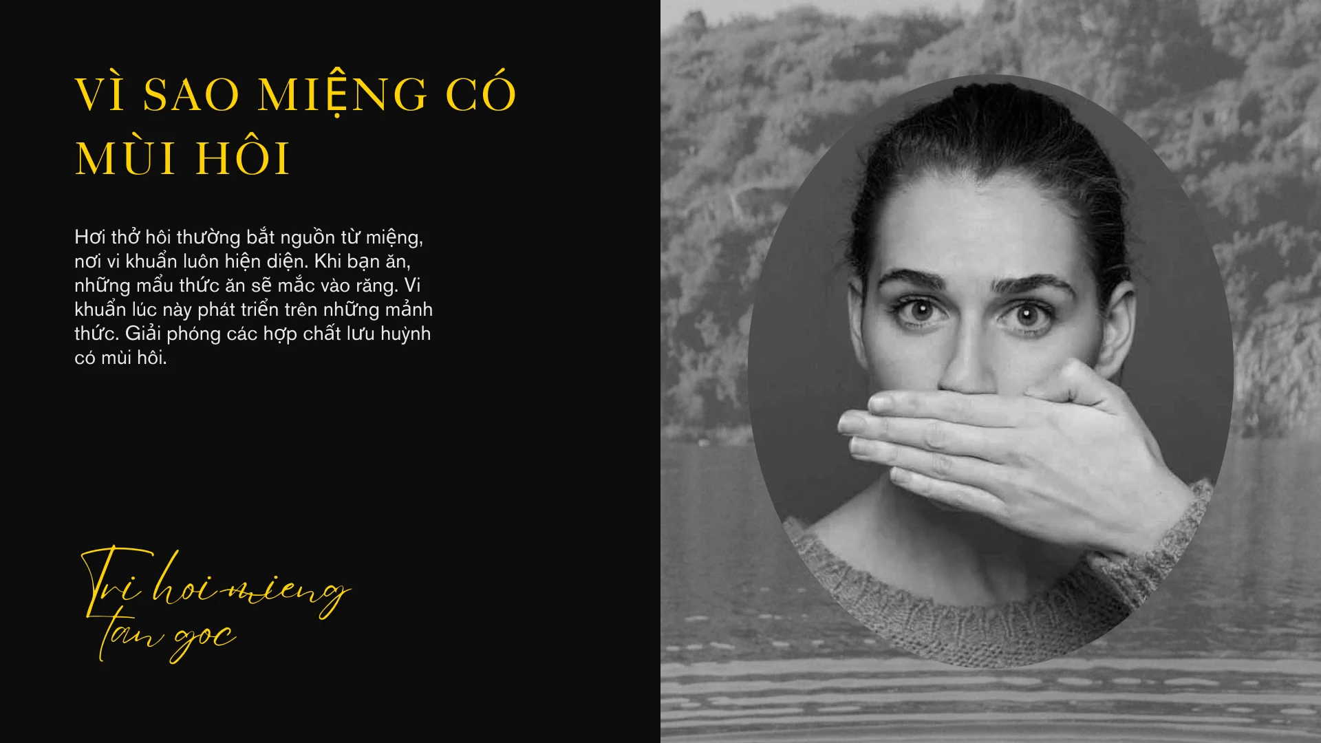 trị hôi miệng tận gốc
