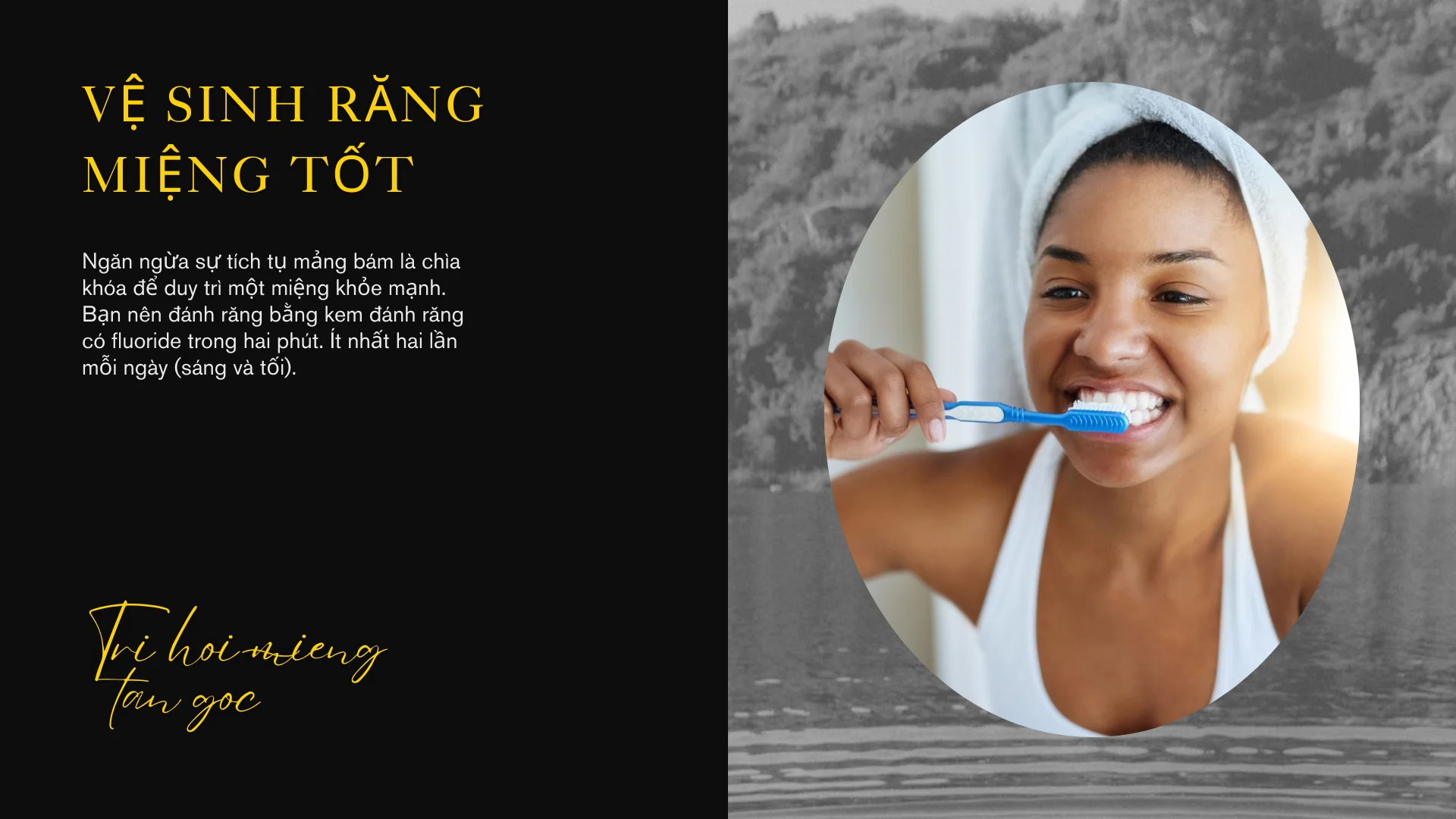trị hôi miệng tận gốc