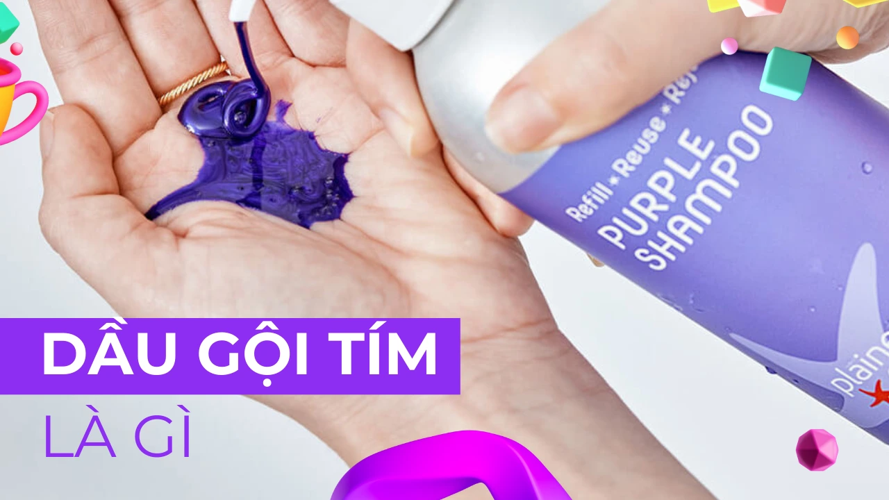 cách dùng dầu gội tím