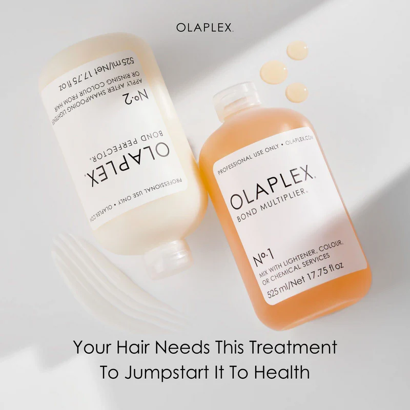 Cặp phục hồi Olaplex Số 1 và Olaplex Số 2. 