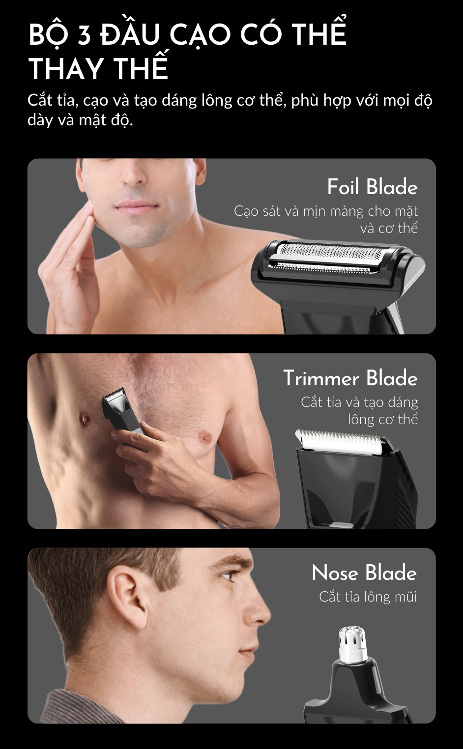 Tông đơ cạo đa năng Ubersuave Smooth Operator PRO - Ảnh 2