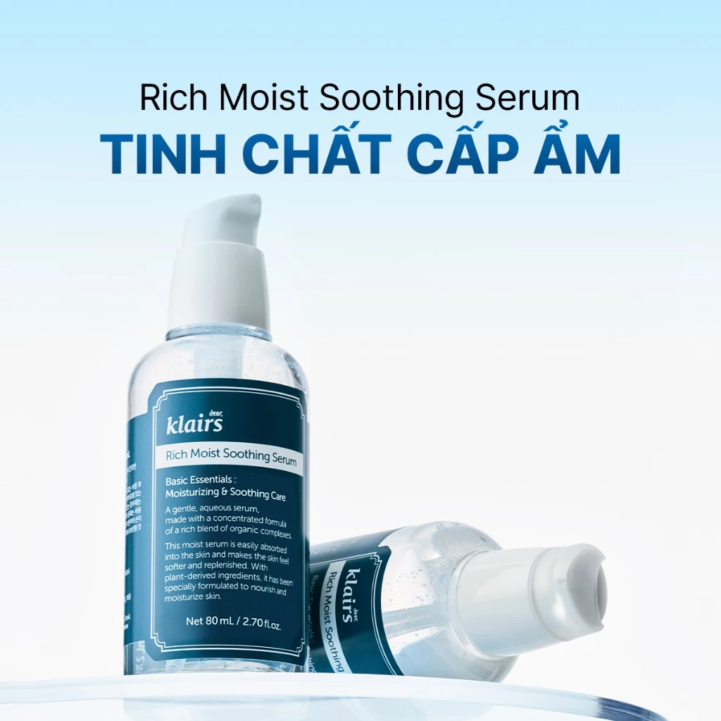 Tinh chất dưỡng da Dear Klairs Rich Moist Soothing Serum