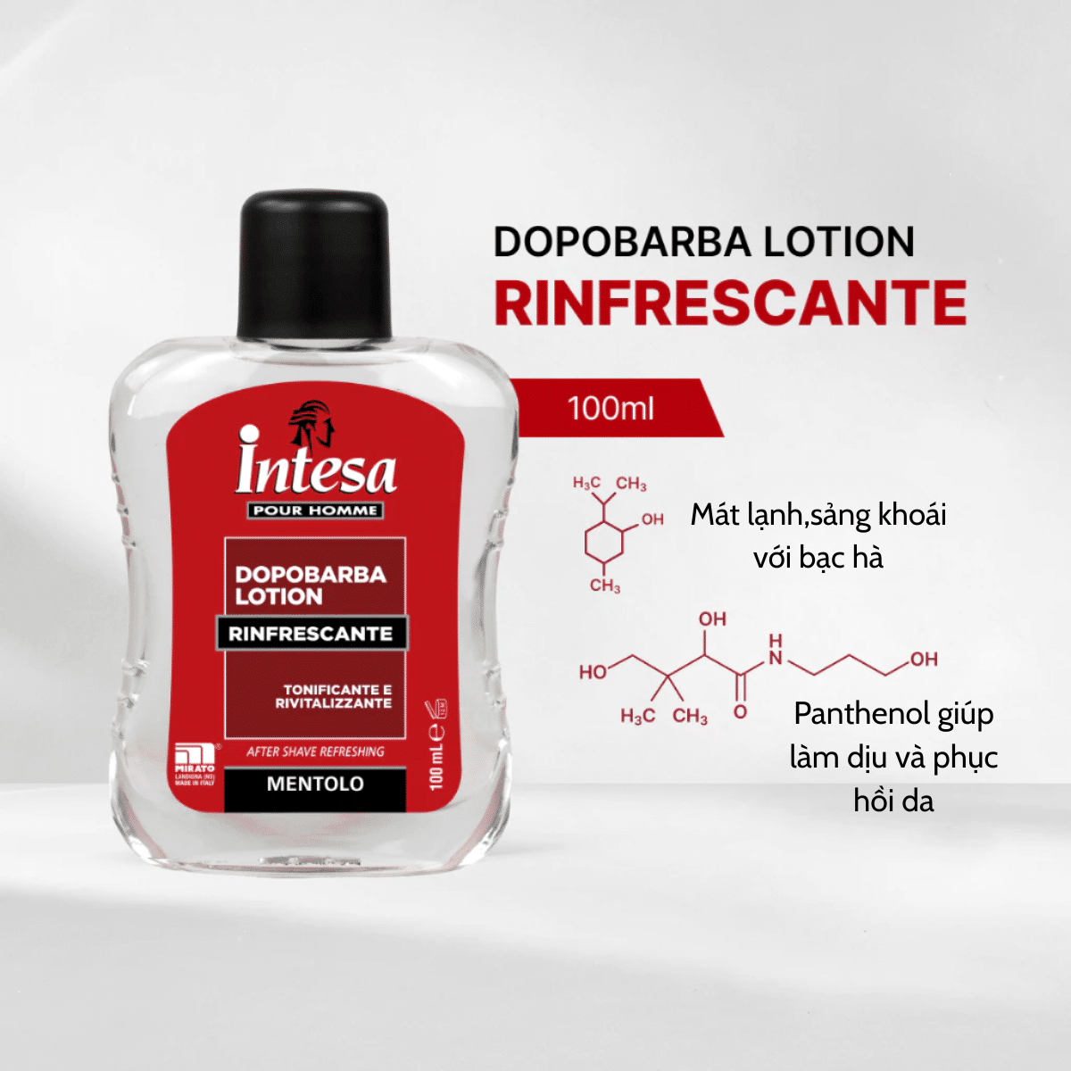 Dưỡng làm dịu da sau cạo râu Intesa Pour Homme After Shave