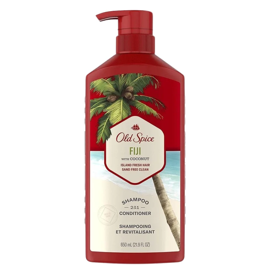 Dầu gội và xả 2in1 Old Spice Fiji 650ml - Ảnh chính diện sản phẩm chính hãng