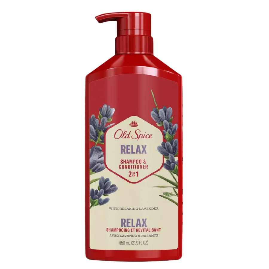 Dầu gội và xả 2in1 Old Spice Relax 650ml - Ảnh chính diện sản phẩm chính hãng