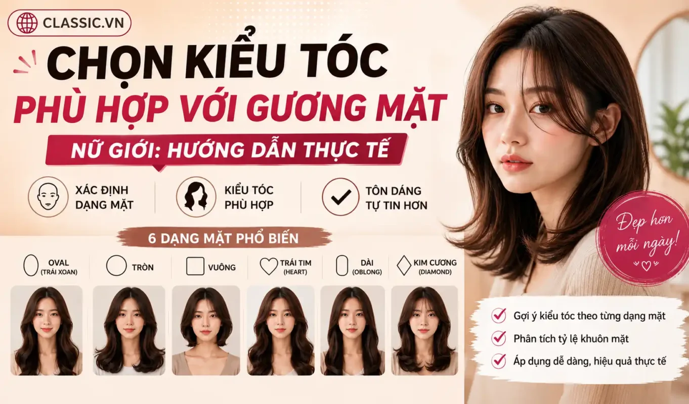 Chọn kiểu tóc phù hợp cho nữ giới