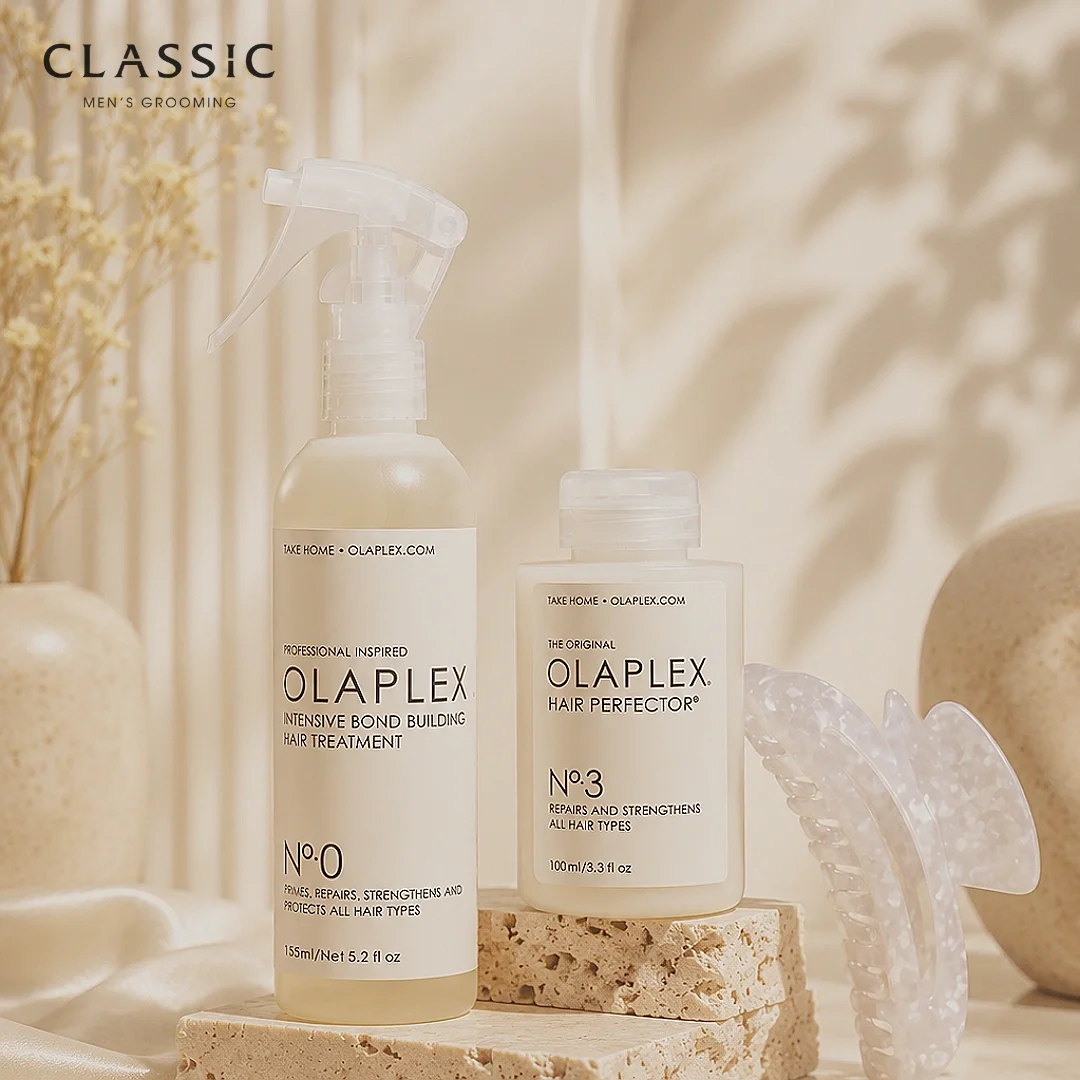 Olaplex No 0 và No 3 bộ đôi phục hồi liên kết tóc hư tổn