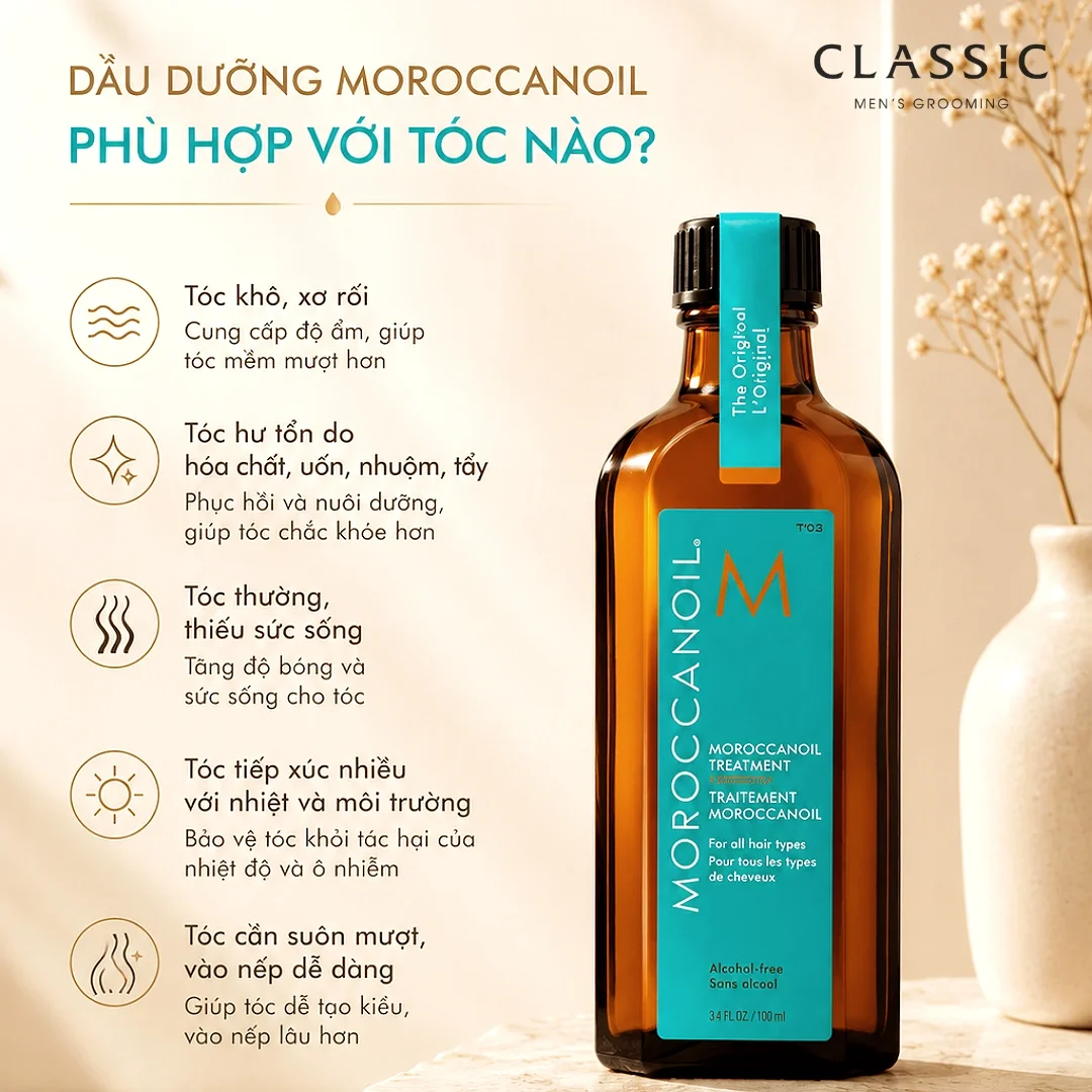So sánh Moroccanoil Treatment Original và Light để chọn phù hợp với từng loại tóc