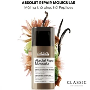 Mặt nạ khô L'oreal Absolute Repair Molecular Masque 100ml - Hình ảnh chi tiết bao bì