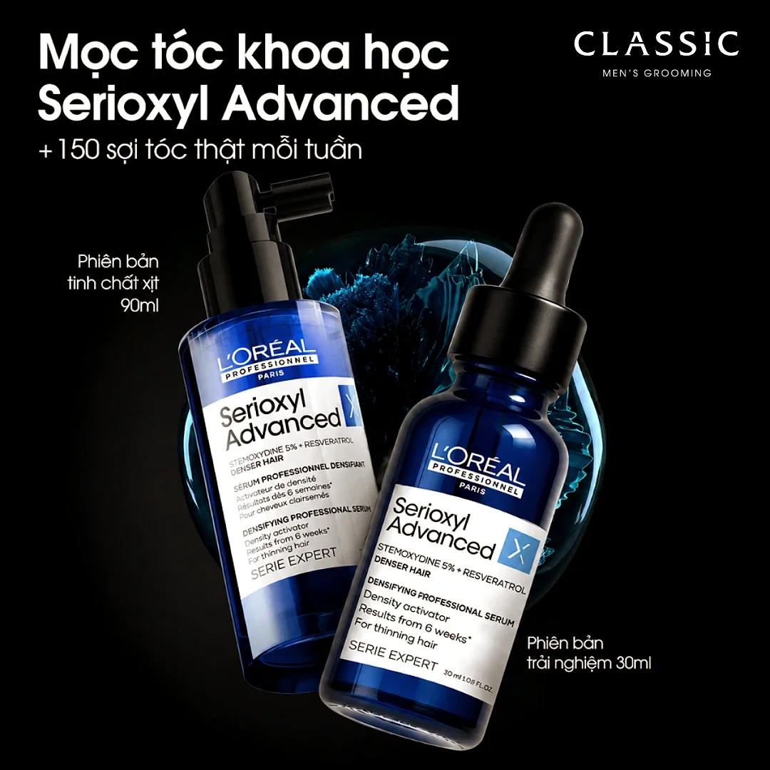 Tinh chất mọc tóc Loreal Professionnel Serioxyl Advanced - 30ml - Hình ảnh chi tiết bao bì