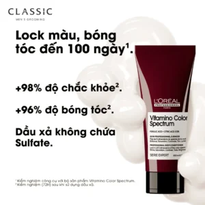 Dầu xả tóc nhuộm L’Oreal Vitamino Color Spectrum 200ml - Hình ảnh chi tiết bao bì