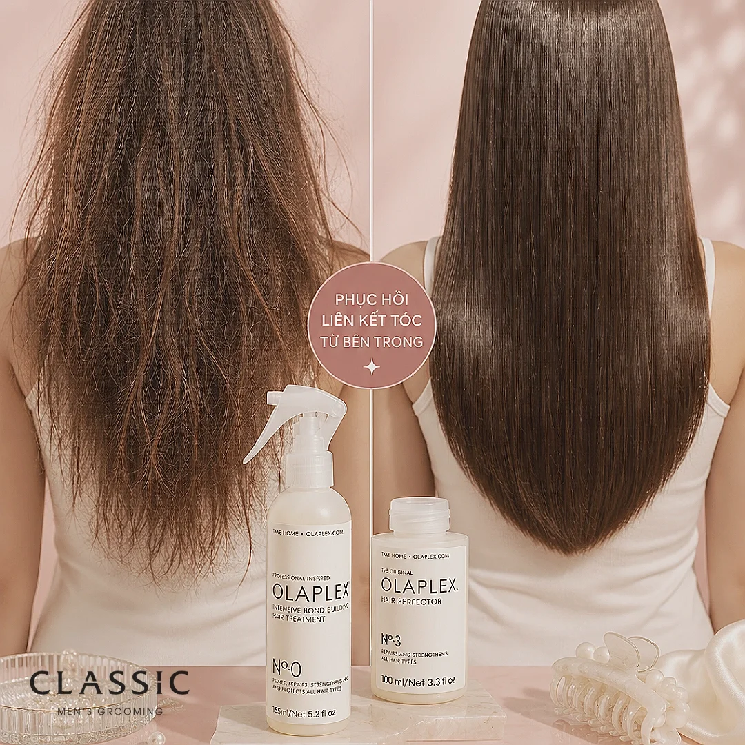 Hướng dẫn sử dụng Olaplex No 0 No 3 tại nhà đúng cách