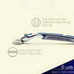 Dao cạo râu Dorco Pace 6 Plus - So sánh kích thước thực tế