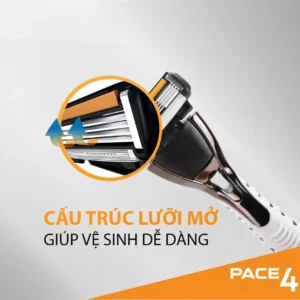 Dao cạo râu Dorco Pace 4 - Hướng dẫn cách sử dụng