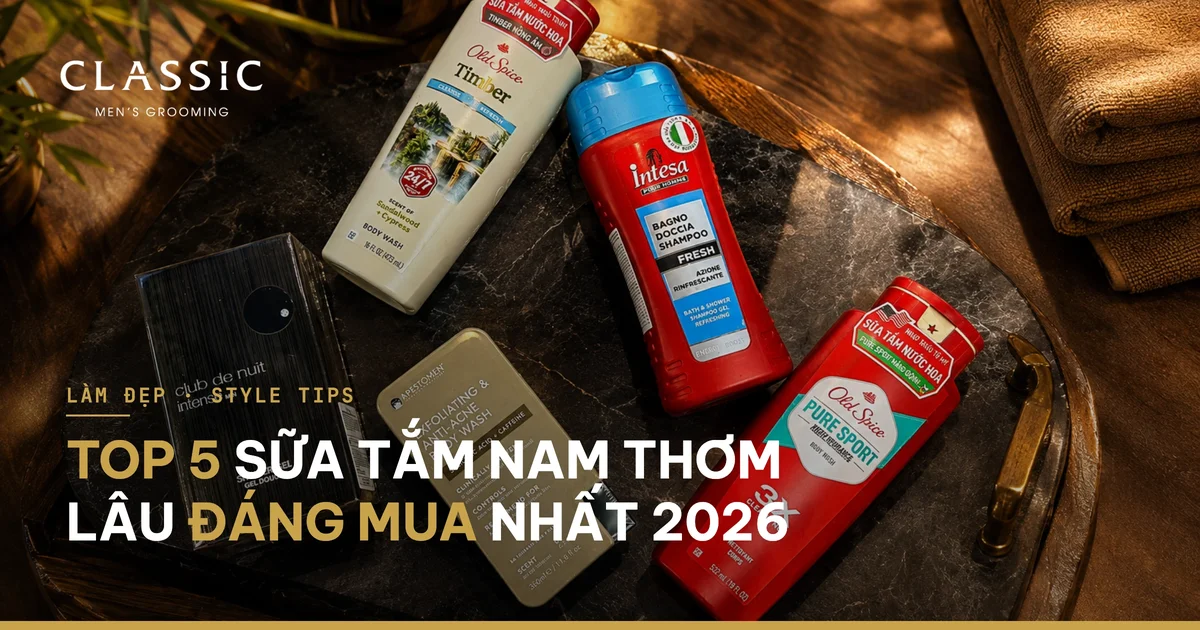 Top 5 sữa tắm nam thơm lâu đáng mua nhất 2026 - Ảnh chính diện sản phẩm chính hãng