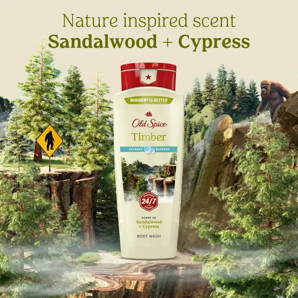 Sữa tắm Old Spice Timber Sandalwood thành phần và công dụng