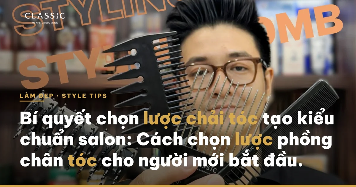 Bí quyết chọn lược chải tóc tạo kiểu chuẩn salon: Cách chọn lược phồng chân tóc cho người mới bắt đầu. - Ảnh chính diện sản phẩm chính hãng