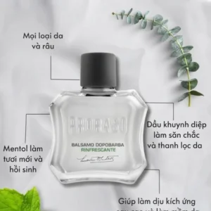 Dưỡng sau cạo Proraso Aftershave Balm Refreshing 100ml - So sánh kích thước thực tế