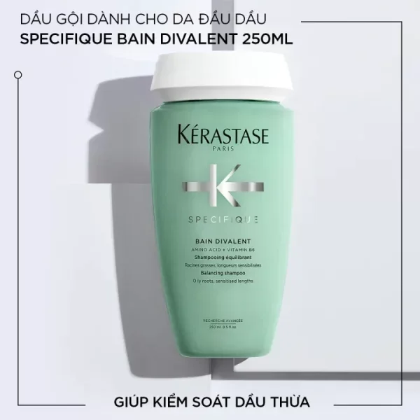 Kiểm soát da đầu dầu với dầu gội kerastase dưỡng tóc chuyên biệt