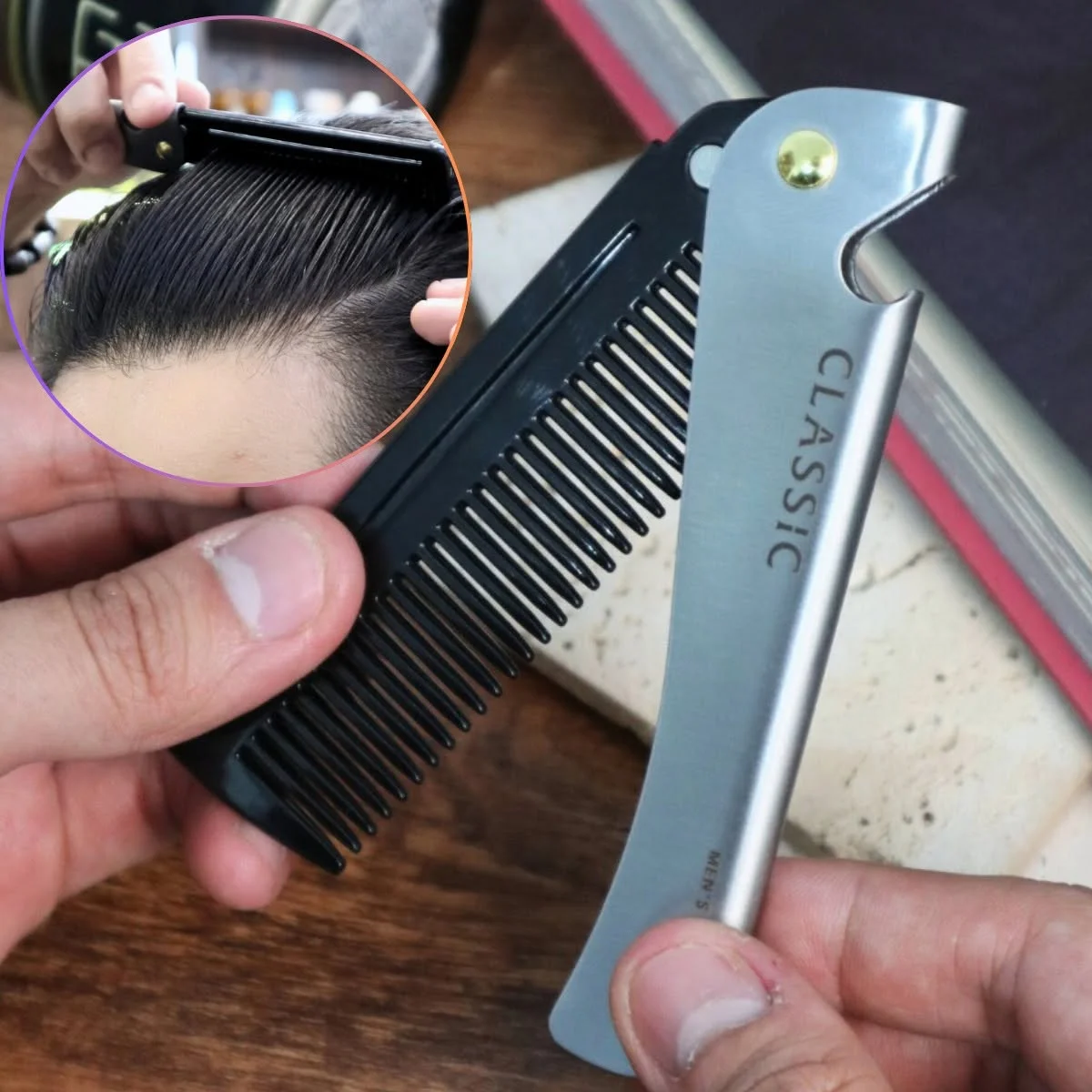 Lược gỡ rối giúp chải thẳng những đoạn tóc bị rối trước khi tạo kiểu
