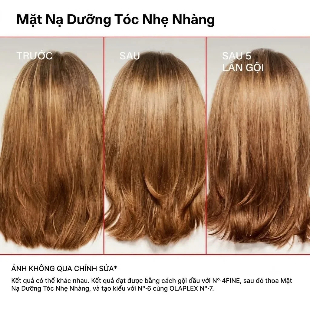 Mặt Nạ Dưỡng Ẩm Cho Tóc Mỏng Olaplex Weightless Nourishing Mask